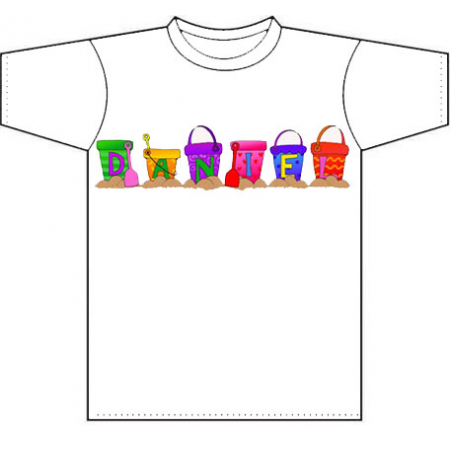 Camiseta personalizada infantil Buckets