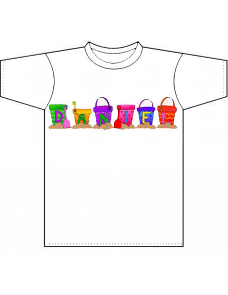 Camiseta personalizada infantil Buckets