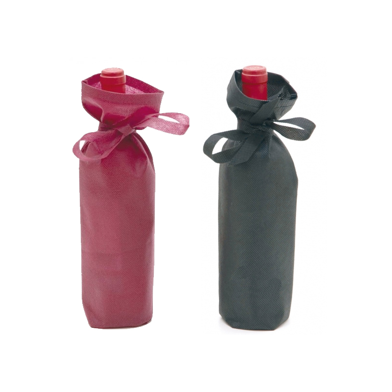Non-woven 10 pcs reutilizable bolsa de bolsa térmica para botella de vino soporte de vino bolsa de regalo vino carier bolsa double bottle 