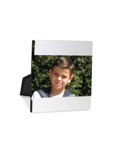 Marco de fotos en aluminio con cristal