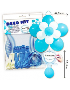 Kit globos para decorar baby shower o bautizos en azul