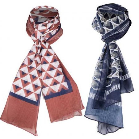 Elegante foulard de poliéster, chiffon