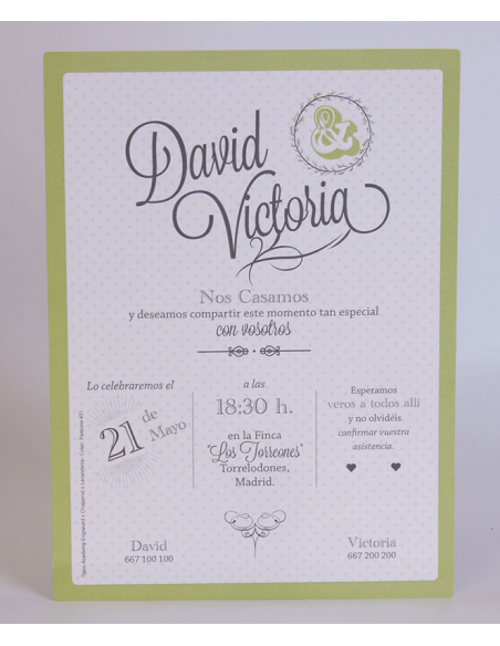 Invitación boda Edima Bouquet 701