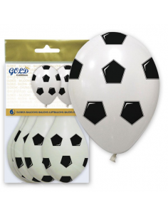 bolsa con globos balón de fútbol