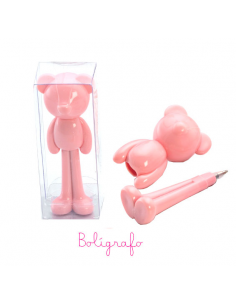 Regalos Bautizo: Original bolígrafo osito en rosa