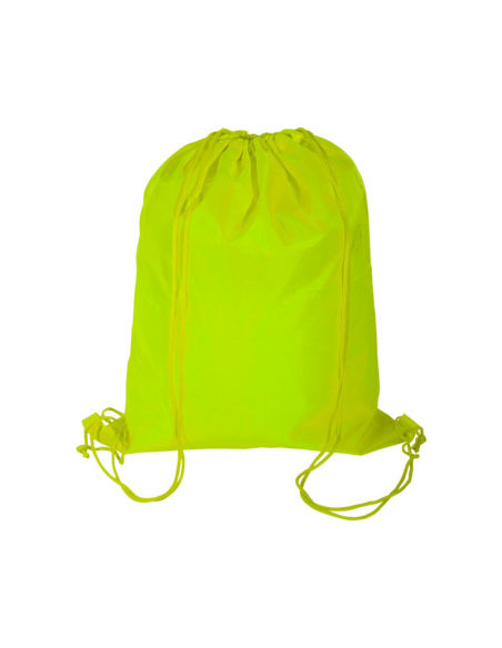 Regalos útiles mochila nylon  verde fluor