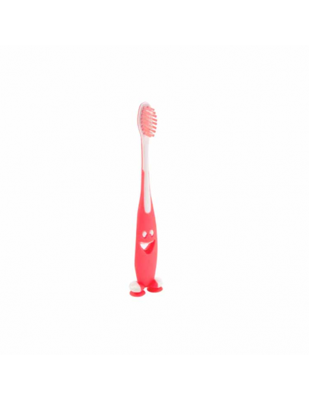 Cepillo de dientes muñeco rosa
