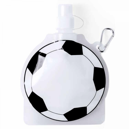Botella con mosqueton balón fútbol