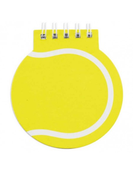 Libreta infantil pelota de tenis.