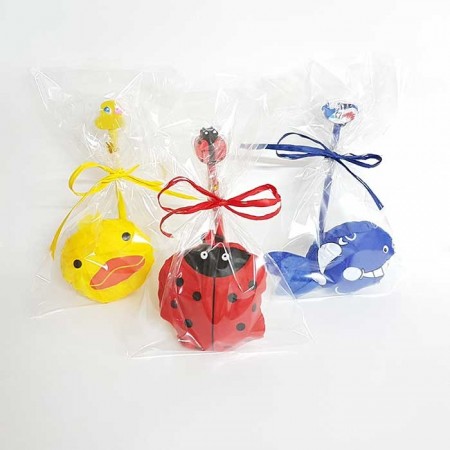 Set para eventos mochila plegable animales con lápiz con goma a juego