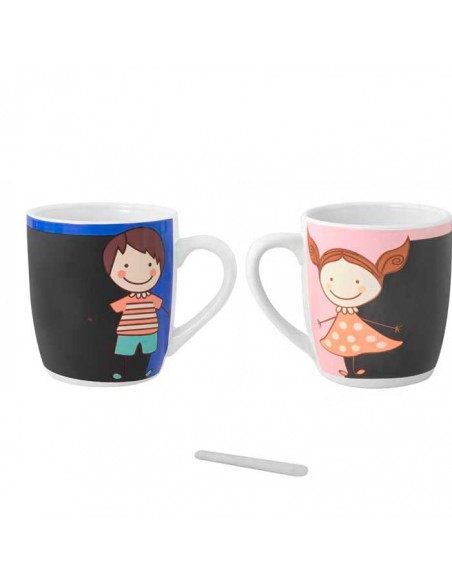 Mug o taza en cerámica pizarra niño o niña