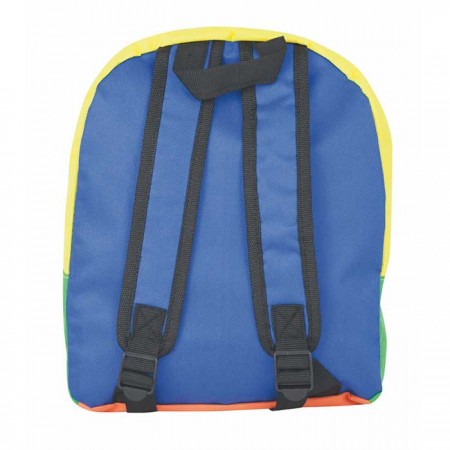 Mochila infantil multicolor dorso
