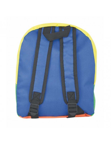 Mochila infantil multicolor dorso