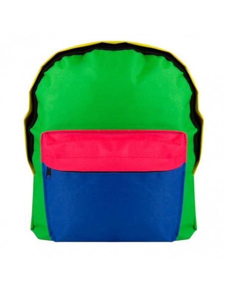 Mochila infantil multicolor frontal