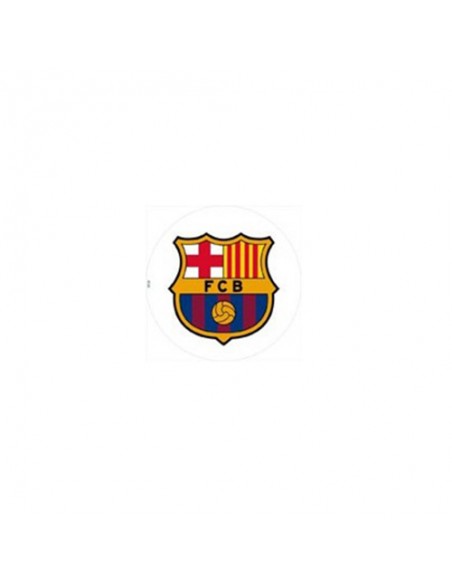 Tarta de nubes y chuches de 3 pisos, con oblea del escudo del Barcelona