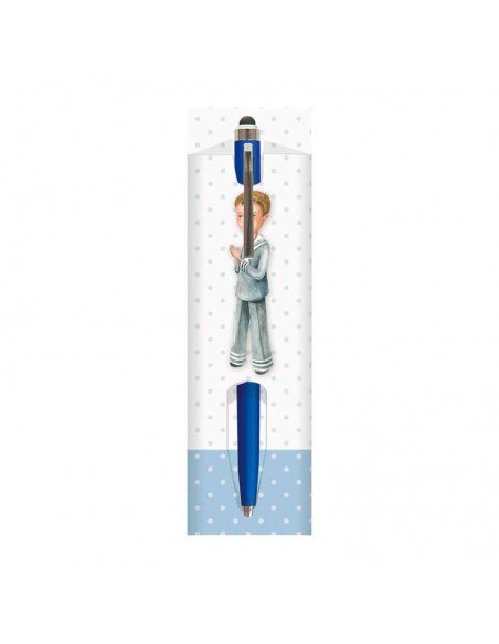 Funda bolígrafo con boli azul