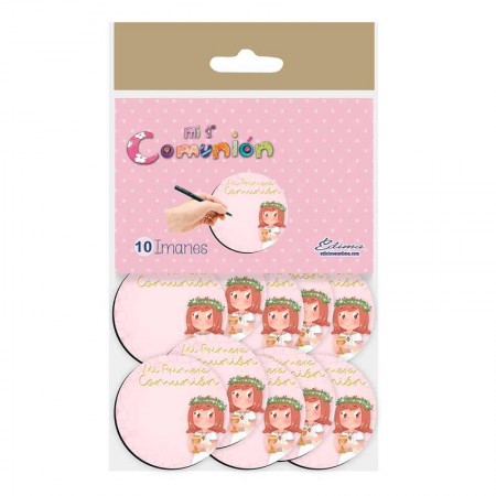 Pack 10 imanes para Comunión niña con Cáliz pequeño