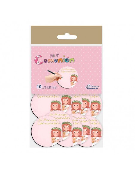Pack 10 imanes para Comunión niña con Cáliz pequeño