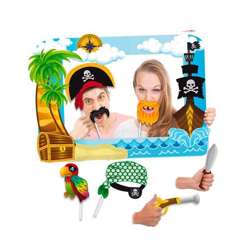 Marco para photocall piratas  Complementos para fiestas infantiles