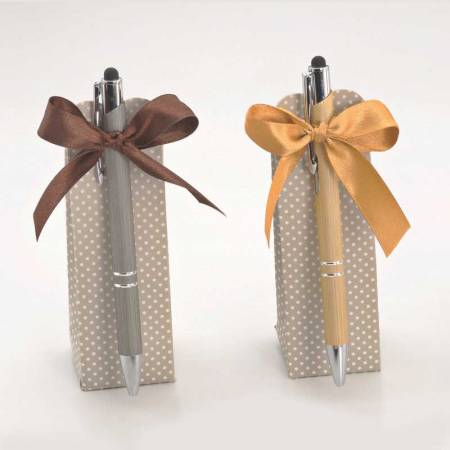 Bolígrafo puntero táctil en caja con caramelos