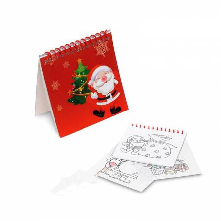 Cuaderno con plantillas para colorear con motivos navideños