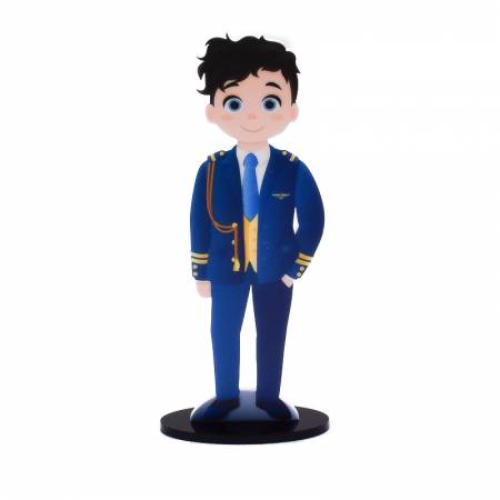 Cake Topper figura silueta Niño con traje de almirante para comunión