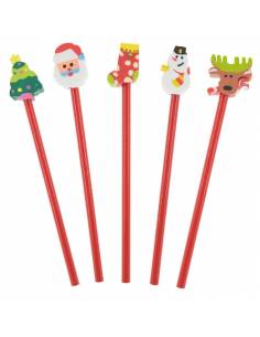 Pack lápices navidad divertida