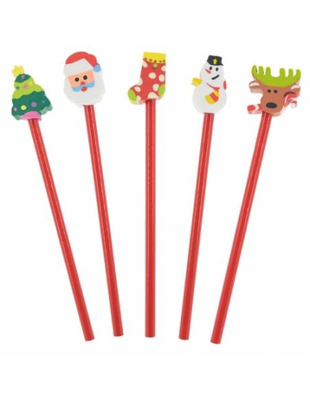 Pack lápices navidad divertida