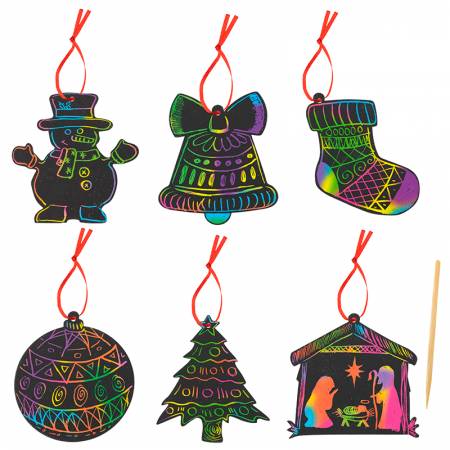 Pack infantil adornos navideños para rascar