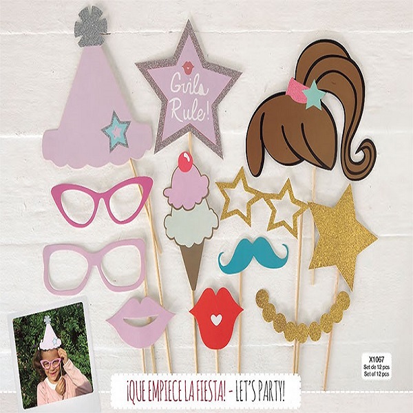 Set de postizos PRINCESAS para photocall 