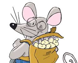 El ratoncito Pérez con una mochila de dientes